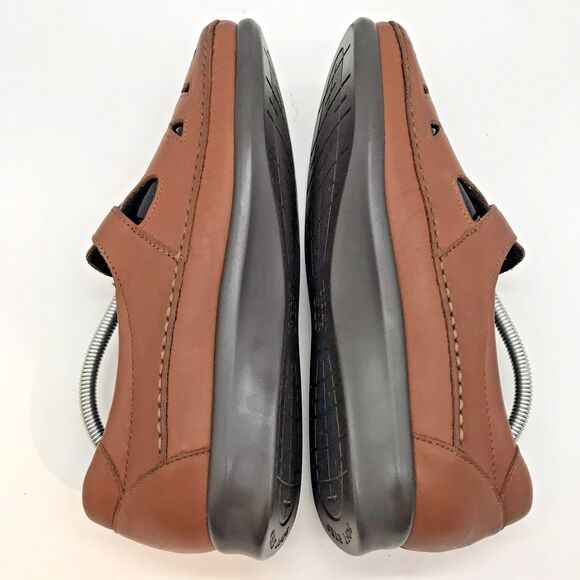 SAS Roamer Easy Strap Mary Jane Shoes Women's 8.5N Brown Leather Tripad Comfort - Picture 7 of 11